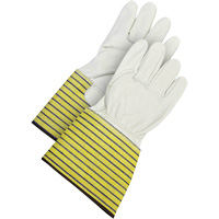 Classic Fitter's Gloves, Large, Grain Cowhide Palm, Fleece Inner Lining Waymarc Industries Inc