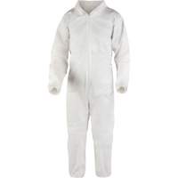 Premium Coveralls, Large, White, Microporous Waymarc Industries Inc