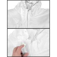 Premium Hooded Coveralls, 4X-Large, White, Microporous SGW463 | Waymarc Industries Inc