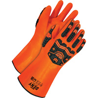 Deny Chemical Resistant Gloves, Size 9, 14" L, PVC, Terry Cloth Inner Lining Waymarc Industries Inc