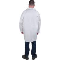 Protective Lab Coat, Microporous, White, Large SGW619 | Waymarc Industries Inc