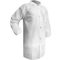 Care™ Lab Coat, Polypropylene, White, Small SGW626 | Waymarc Industries Inc