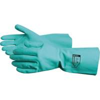 Chemstop Chemical Resistant Gloves, Size 7, 12" L, Nitrile, Flock-Lined Inner Lining, 15-mil Waymarc Industries Inc