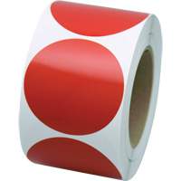 Marking Shapes, Circle, 3" L x 3" W, Red, Vinyl SGW718 | Waymarc Industries Inc