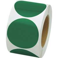 Coloured Marking Dots, Circle, 3" L x 3" W, Green, Vinyl SGW780 | Waymarc Industries Inc