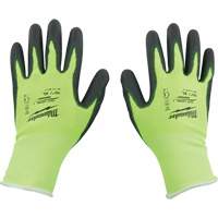 High Visibility Dipped Gloves, Size Small, 15 Gauge, Polyurethane Coated, Polyethylene Shell, ASTM ANSI Level A1 Waymarc Industries Inc