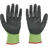 High Visibility Dipped Gloves, Size Small, 15 Gauge, Polyurethane Coated, Polyethylene Shell, ASTM ANSI Level A5 Waymarc Industries Inc
