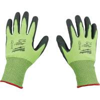 High Visibility Dipped Gloves, Size Small, 15 Gauge, Polyurethane Coated, Polyethylene Shell, ASTM ANSI Level A5 Waymarc Industries Inc