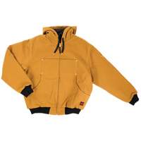 Blouson d'aviateur en toile lourde avec capuchon, Hommes, Petit, Brun Waymarc Industries Inc