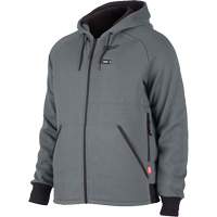 Chandail &agrave; capuchon chauffant M12 complet, Hommes, 3T-Grand, Gris, Polyester Waymarc Industries Inc