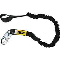 Arc Flash Shock Absorbing Lanyard, 6', Locking Snap Hook Center, Choke-Off Loop Leg Ends, Nylon Waymarc Industries Inc