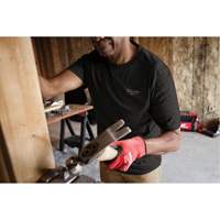Hybrid Work Tee Shirt, Men's, Small, Black Waymarc Industries Inc