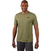 Hybrid Work Tee Shirt, Men's, Small, Green Waymarc Industries Inc