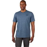 Hybrid Work Tee Shirt, Men's, Small, Blue Waymarc Industries Inc