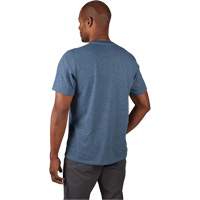 Hybrid Work Tee Shirt, Men's, Small, Blue Waymarc Industries Inc