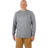Hybrid Work Tee Shirt, Men's, Small, Grey Waymarc Industries Inc