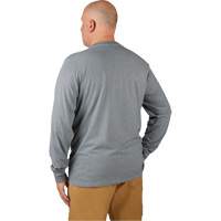 Hybrid Work Tee Shirt, Men's, Small, Grey Waymarc Industries Inc