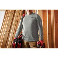 Hybrid Work Tee Shirt, Men's, Small, Grey Waymarc Industries Inc