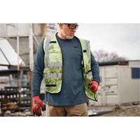 Hybrid Work Tee Shirt, Men's, Small, Blue Waymarc Industries Inc