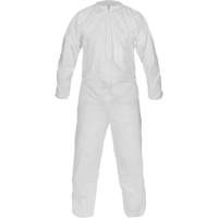 CleanMax&reg; Clean Manufactured Non-Sterile Coverall, Medium, White, Microporous Waymarc Industries Inc