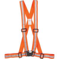Traffic Harness, High Visibility Orange, Silver Reflective Colour, Medium Waymarc Industries Inc