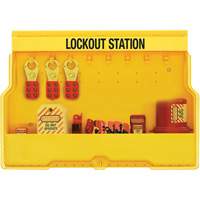 Premier Electrical Lockout Station, None Padlocks, 16 Padlock Capacity, Padlocks Not Included SGZ645 | Waymarc Industries Inc