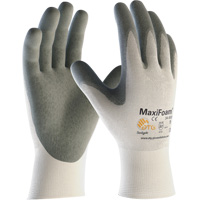 ATG MaxiFoam&reg; Premium Seamless Knit Gloves, Large, Nitrile Coating, 15 Gauge, Nylon Shell Waymarc Industries Inc