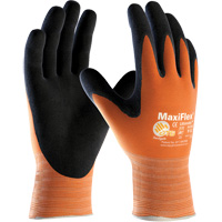 ATG MaxiFlex&reg; Ultimate High Visibility Seamless Gloves, Large, Nitrile Coating, 15 Gauge, Nylon/Lycra&reg; Shell Waymarc Industries Inc