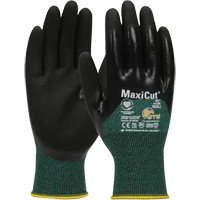 ATG MaxiCut&reg; Oil Cut-Resistant Gloves, Size Large, 15 Gauge, Nitrile Coated, Engineered Yarn Shell, ASTM ANSI Level A2/EN 388 Level 3/EN 388 Level B Waymarc Industries Inc