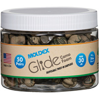 Glide&reg; Camo Foam Earplugs, Bulk - Canister Waymarc Industries Inc
