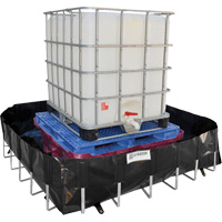 Ultra-IBC Berm&reg; Spill Berm, 400 US gal. Capacity, 6' W x 6' L x 18" H, L-Bracket Waymarc Industries Inc