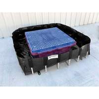 Ultra-IBC Berm&reg; Spill Berm, 400 US gal. Capacity, 6' W x 6' L x 18" H, L-Bracket Waymarc Industries Inc