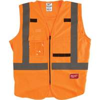 Safety Vest, High Visibility Orange, 4X-Large/5X-Large Waymarc Industries Inc
