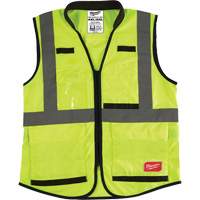 Performance Safety Vest, High Visibility Lime-Yellow, 4X-Large/5X-Large Waymarc Industries Inc