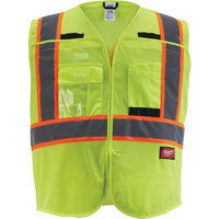 Flagman Safety Vest, High Visibility Lime-Yellow, Medium/Small Waymarc Industries Inc