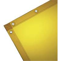 Welding Curtain, 72" x 72", High Transparency, Yellow SHA420 | Waymarc Industries Inc