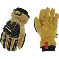 Coldwork Waterproof M-Pact&reg; Driver Gloves, 8, Grain Leather Palm, Elastic Cuff Waymarc Industries Inc