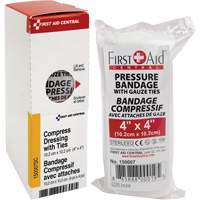 SmartCompliance&reg; Refill Compress Pressure Bandage with Ties, 4" L x 4" W Waymarc Industries Inc