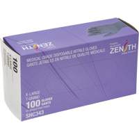 Medical Grade Disposable Gloves, X-Large, Nitrile, 6-mil, Powder-Free, Black, Class 2 Waymarc Industries Inc