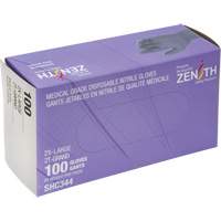 Medical Grade Disposable Gloves, 2X-Large, Nitrile, 6-mil, Powder-Free, Black, Class 2 Waymarc Industries Inc