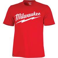 Chandail &agrave; manches courtes tr&egrave;s r&eacute;sistant avec logo Milwaukee, Hommes, Petit, Rouge Waymarc Industries Inc