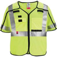 Breakaway Mesh Safety Vest, Black/High Visibility Lime-Yellow, Medium/Small Waymarc Industries Inc