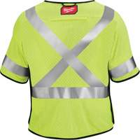Breakaway Mesh Safety Vest, Black/High Visibility Lime-Yellow, Medium/Small Waymarc Industries Inc