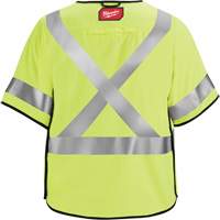 Breakaway Mesh Safety Vest, Black/High Visibility Lime-Yellow, Medium/Small Waymarc Industries Inc