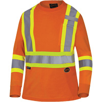 6968 T-shirt de s&eacute;curit&eacute; en il-de-perdrix pour femme, Polyester, T-petit, Orange haute visibilit&eacute; Waymarc Industries Inc