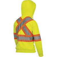 6925W Women's Zip Style Hoodie, X-Small, High Visibility Yellow Waymarc Industries Inc