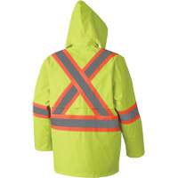 5609 Combinaison de pluie imperm&eacute;able 210D, Polyester/PVC, T-petit, Jaune lime haute visibilit&eacute; Waymarc Industries Inc
