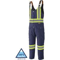 5536 Quilted Duck Overalls, Cotton, Small, Navy Blue Waymarc Industries Inc