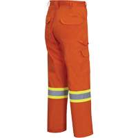 4462 Bright Safety Cargo Pants with Startech&reg; Tape, Cotton, 30, High Visibility Orange Waymarc Industries Inc