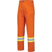 4461 Ultra-Cool Safety Pants, Cotton, 30, High Visibility Orange Waymarc Industries Inc